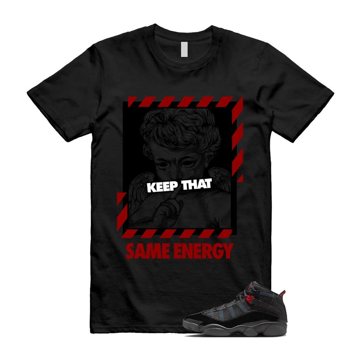 6 Rings Anthracite Black Fire Red Shirt To Match Same product image 1