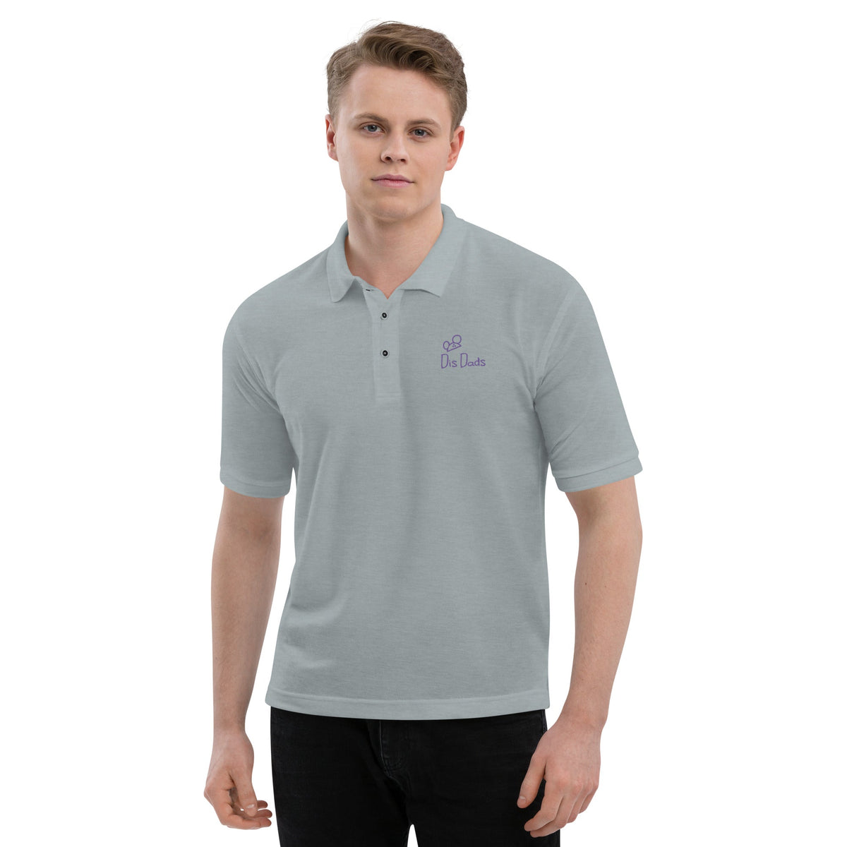 Dis Dads Magic Ears Men's Premium Pique Polo