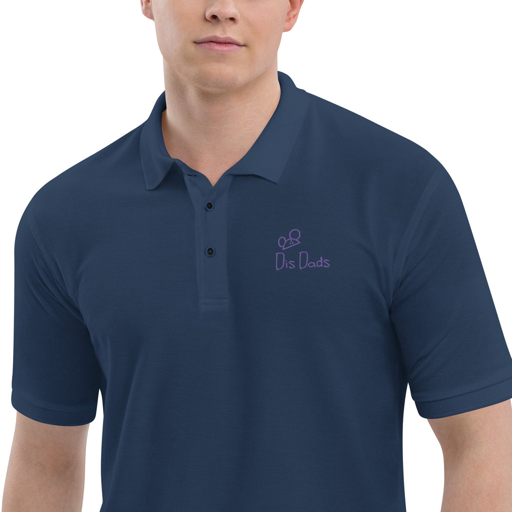 Dis Dads Magic Ears Men's Premium Pique Polo