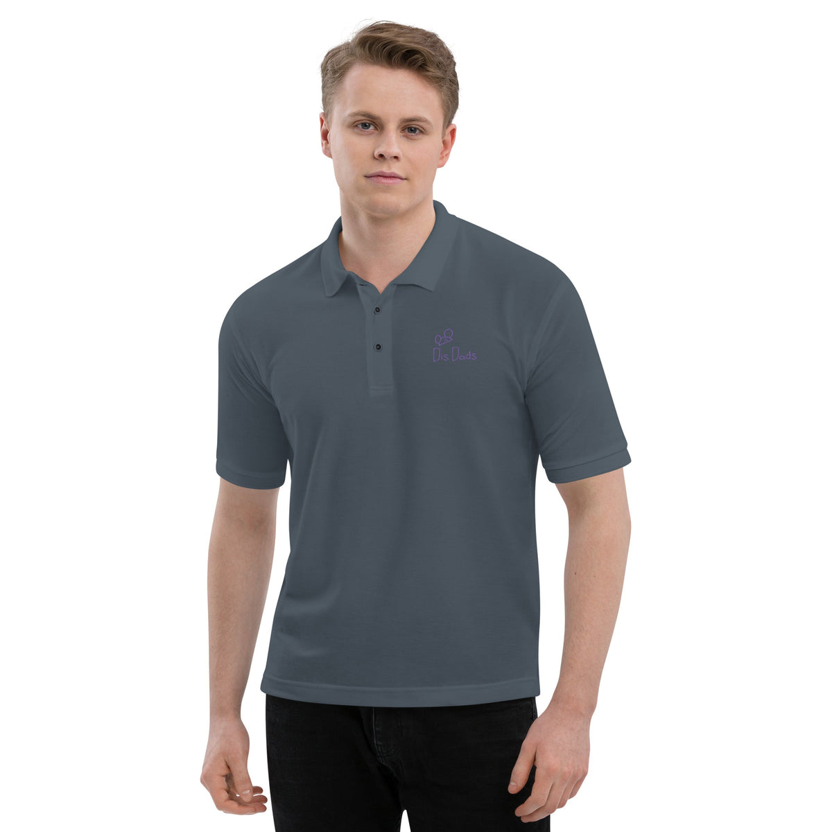 Dis Dads Magic Ears Men's Premium Pique Polo