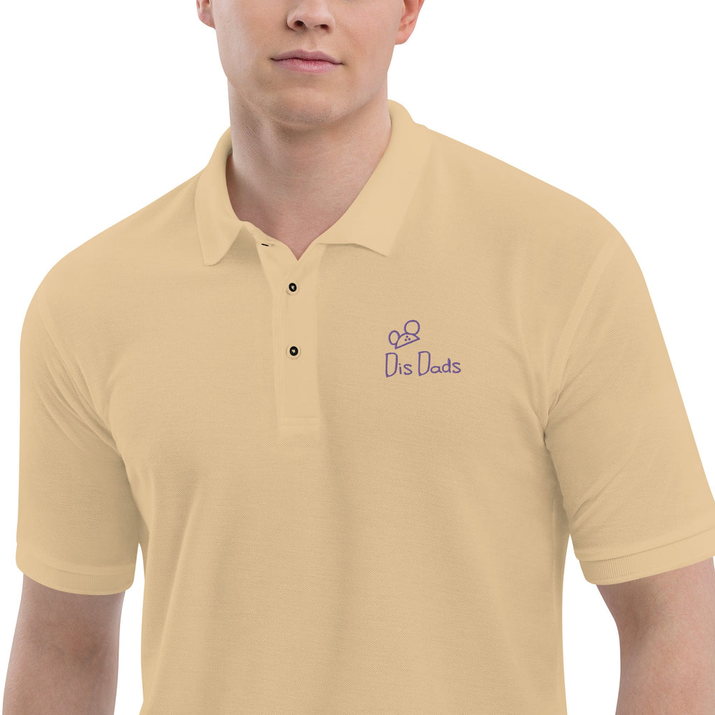 Dis Dads Magic Ears Men's Premium Pique Polo