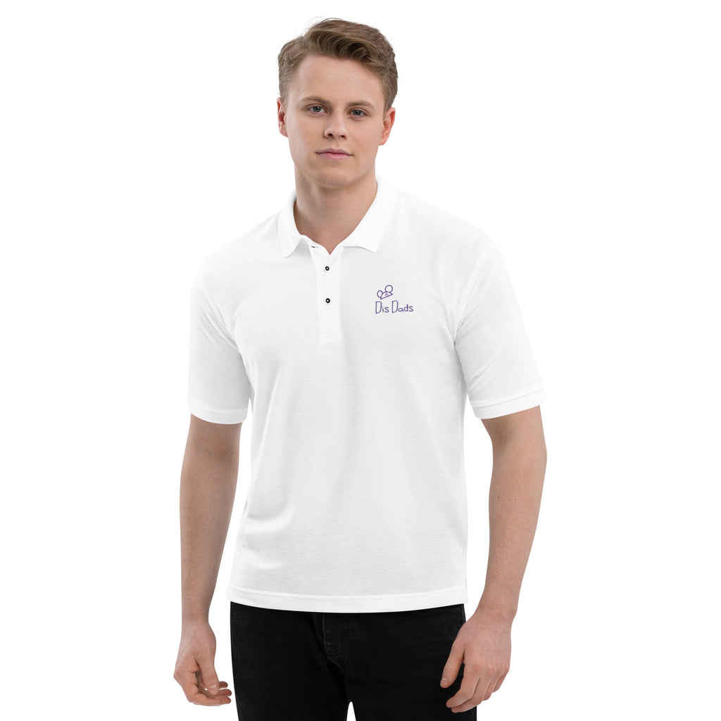 Dis Dads Magic Ears Men's Premium Pique Polo