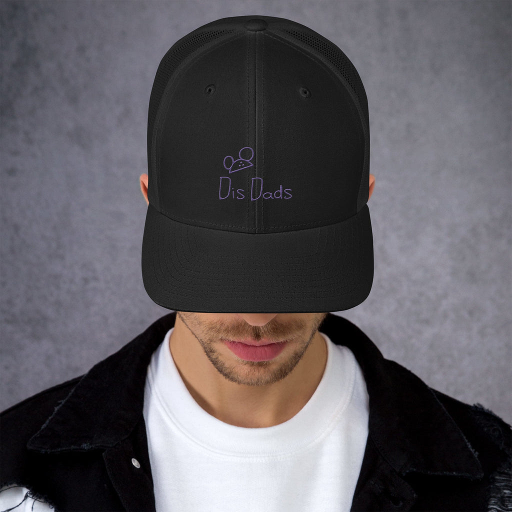 Dis Dads Magic Ears Embroidered Trucker Cap Cool & Comfortable