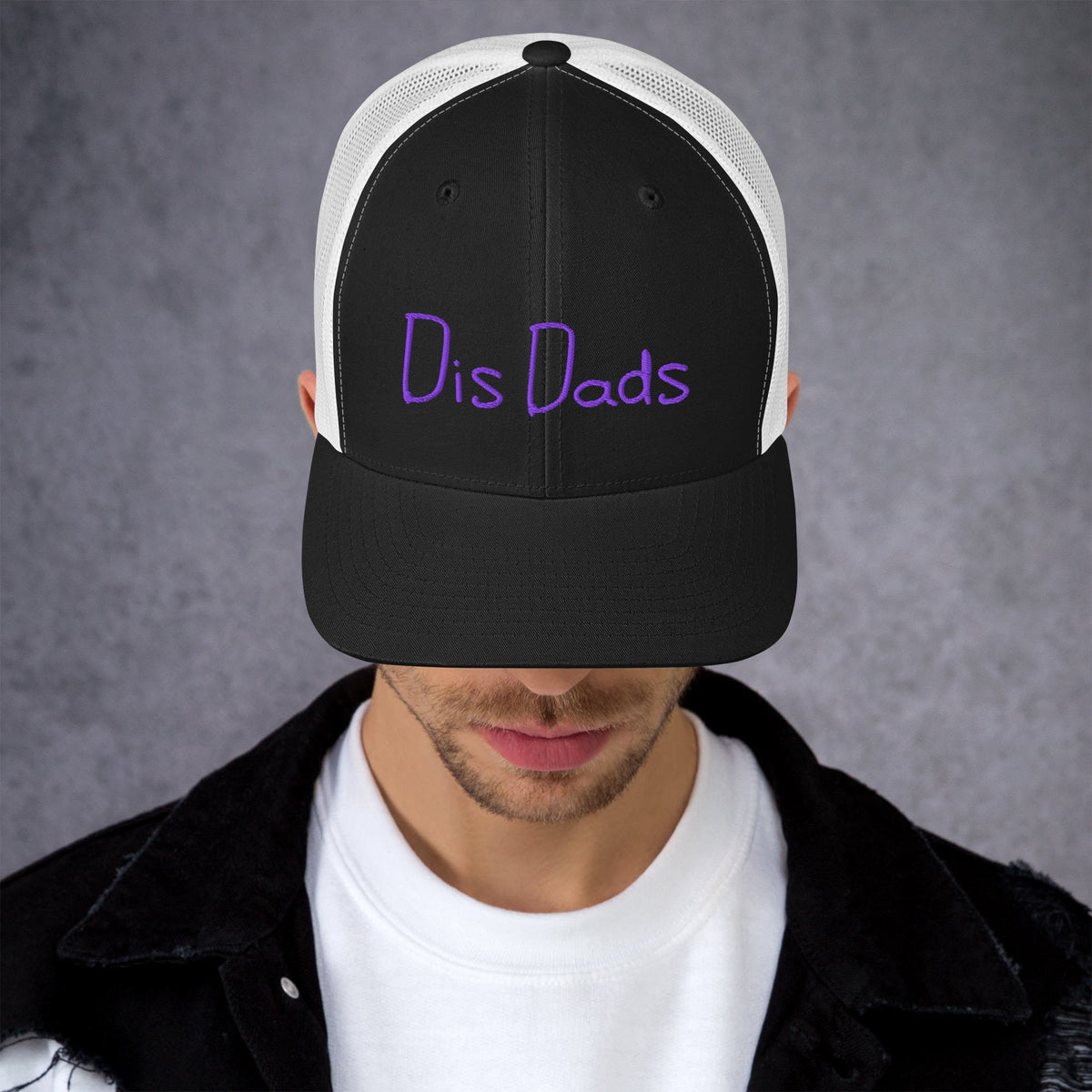 Dis Dads Embroidered Trucker Cap Cool & Comfortable