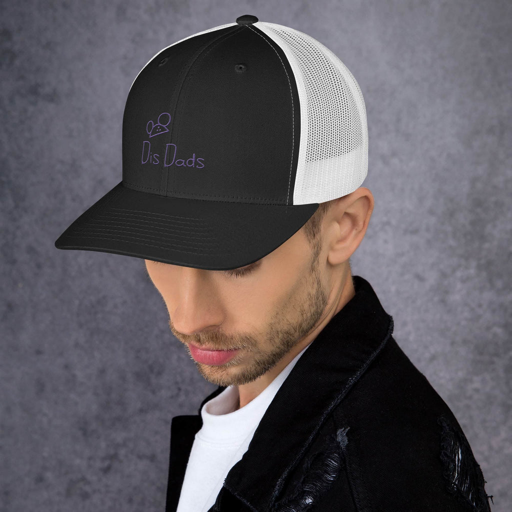 Dis Dads Magic Ears Embroidered Trucker Cap Cool & Comfortable