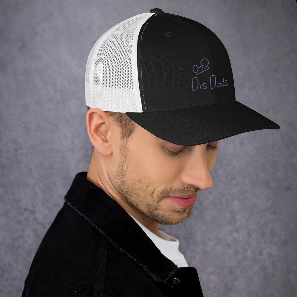 Dis Dads Magic Ears Embroidered Trucker Cap Cool & Comfortable