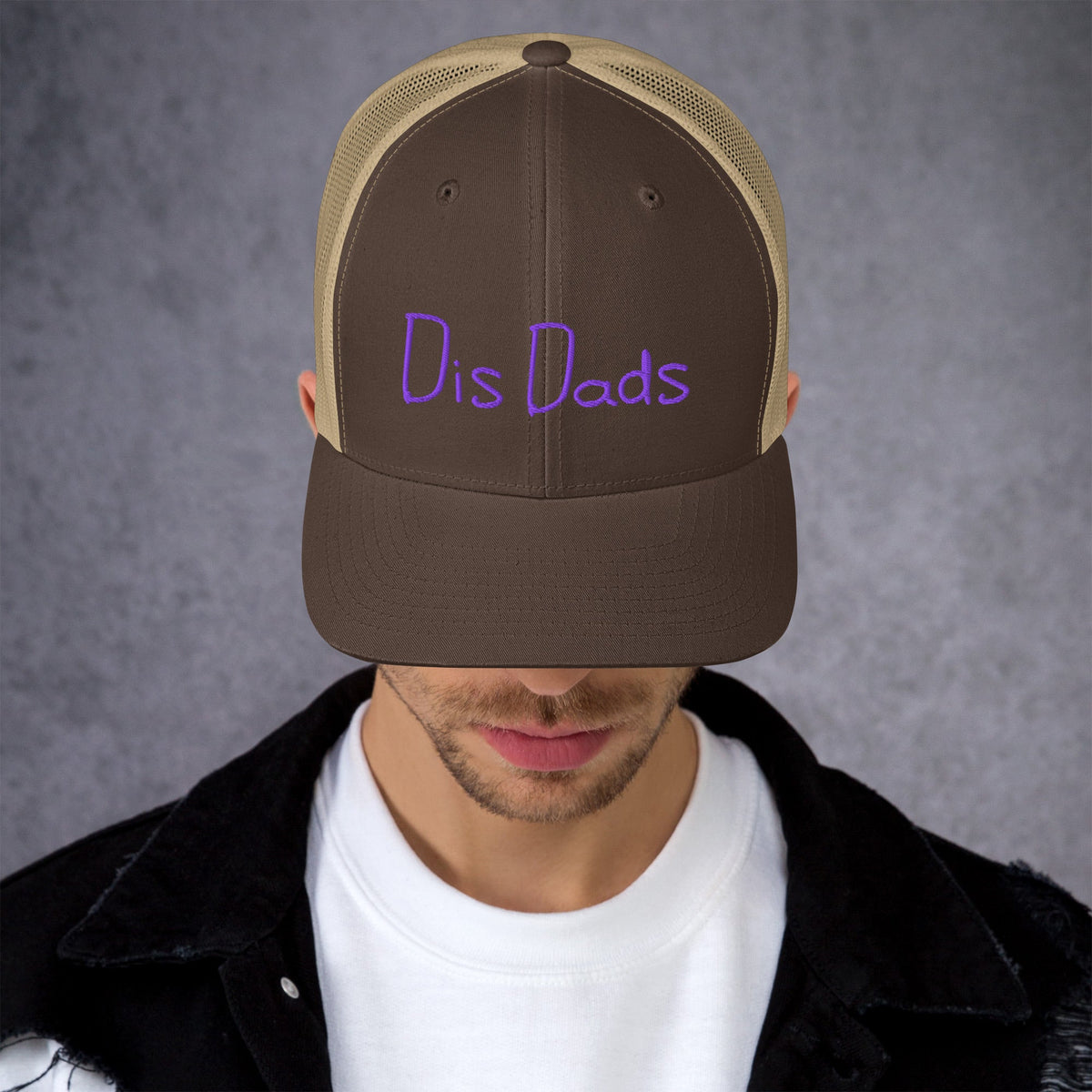 Dis Dads Embroidered Trucker Cap Cool & Comfortable