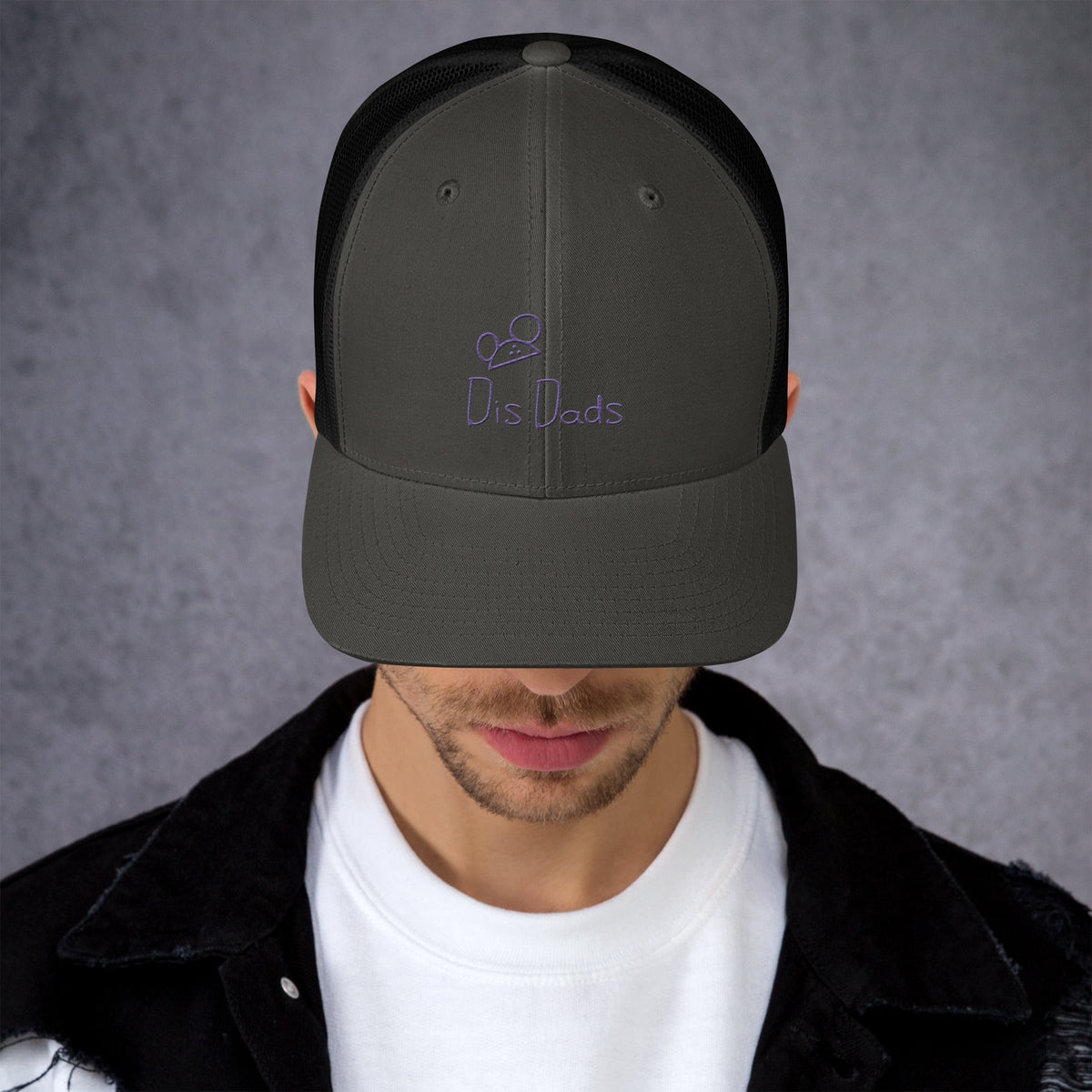 Dis Dads Magic Ears Embroidered Trucker Cap Cool & Comfortable