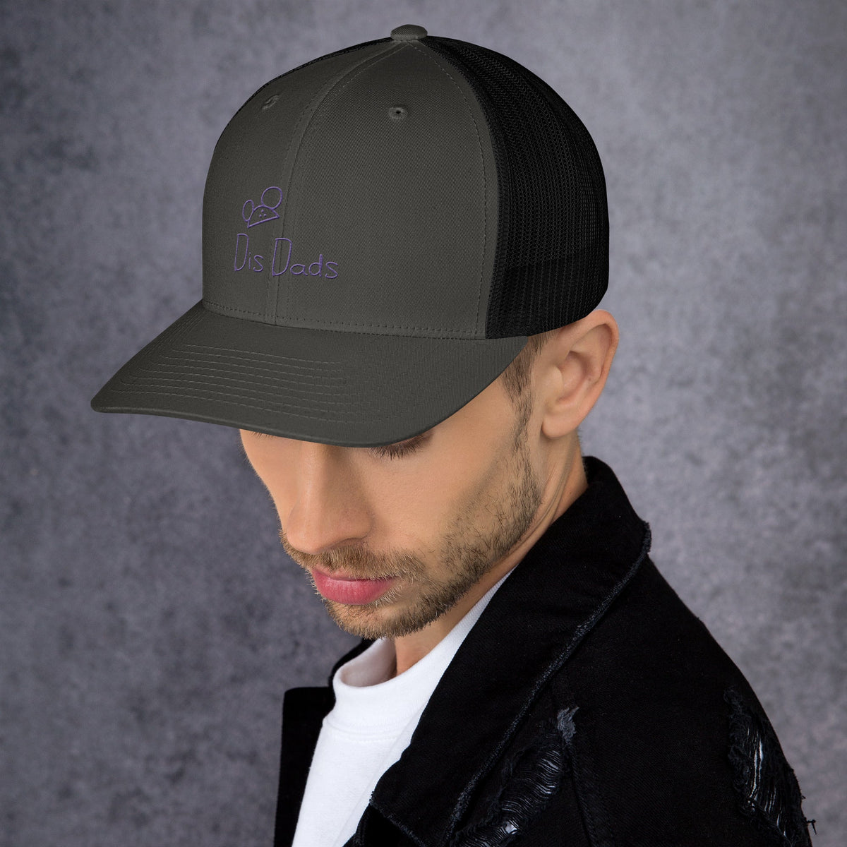Dis Dads Magic Ears Embroidered Trucker Cap Cool & Comfortable