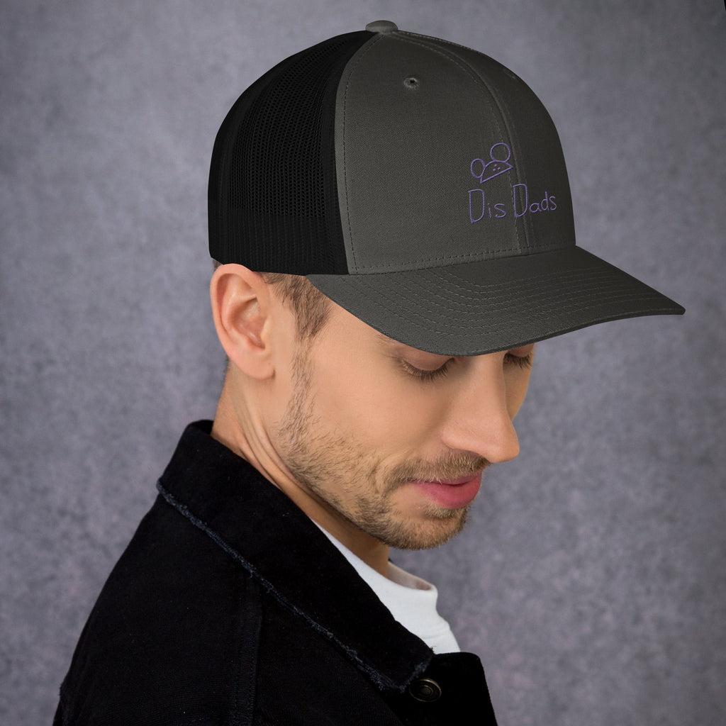 Dis Dads Magic Ears Embroidered Trucker Cap Cool & Comfortable