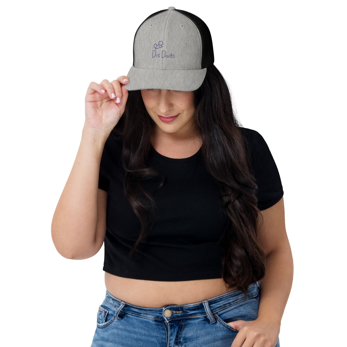 Dis Dads Magic Ears Embroidered Trucker Cap Cool & Comfortable