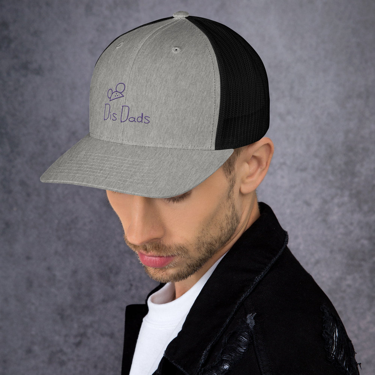 Dis Dads Magic Ears Embroidered Trucker Cap Cool & Comfortable