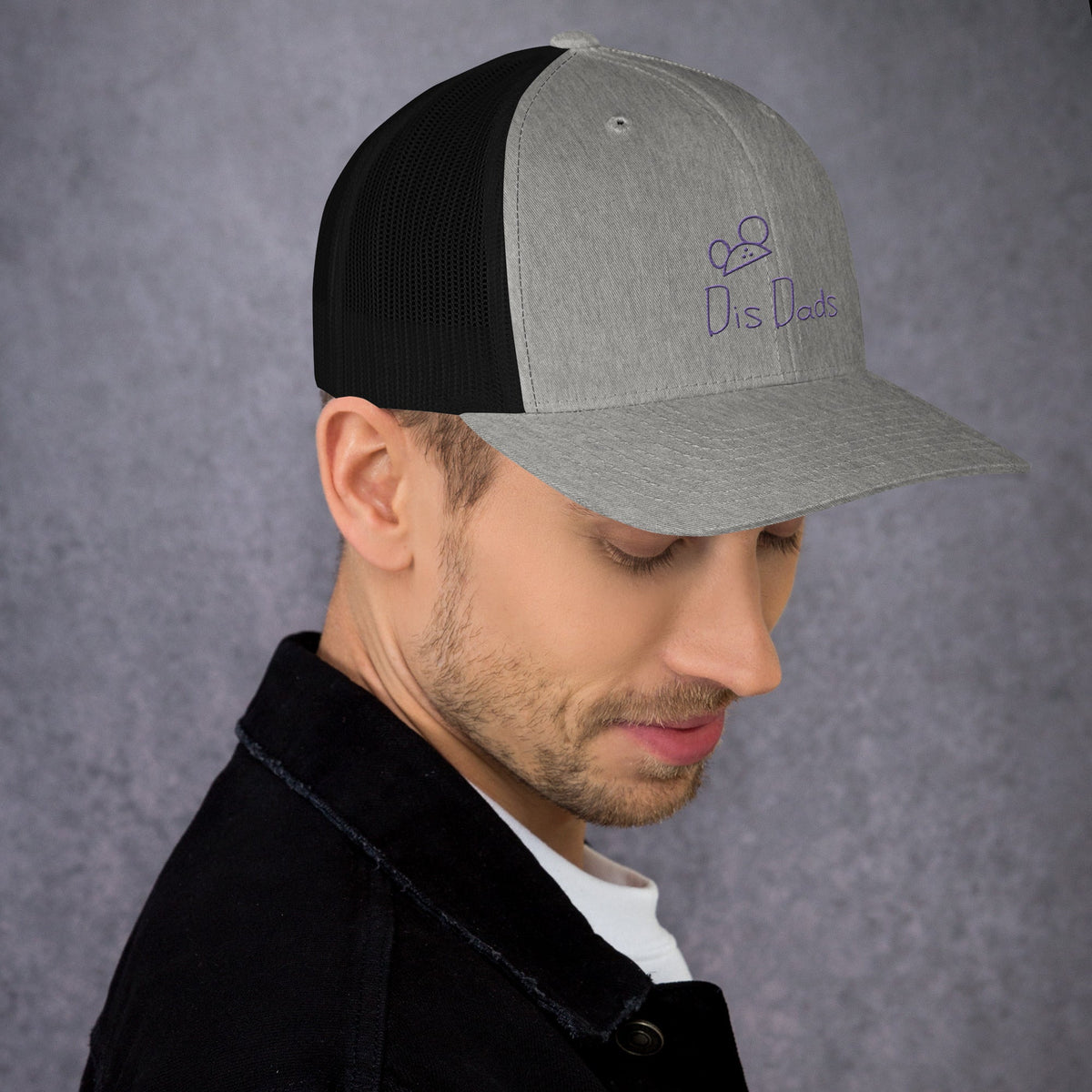 Dis Dads Magic Ears Embroidered Trucker Cap Cool & Comfortable