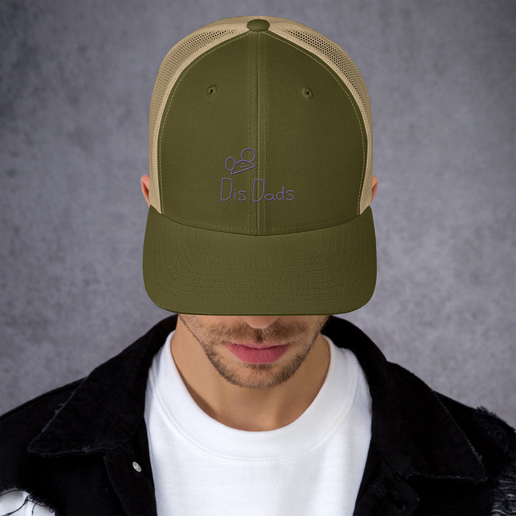 Dis Dads Magic Ears Embroidered Trucker Cap Cool & Comfortable