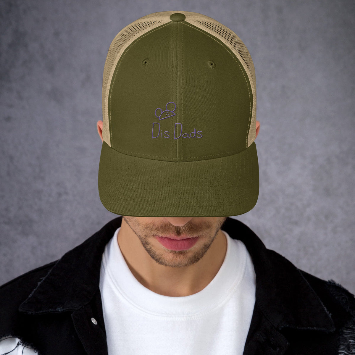 Dis Dads Magic Ears Embroidered Trucker Cap Cool & Comfortable