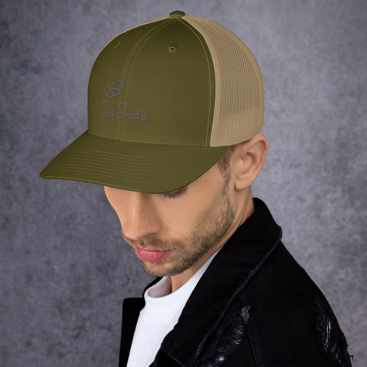 Dis Dads Magic Ears Embroidered Trucker Cap Cool & Comfortable