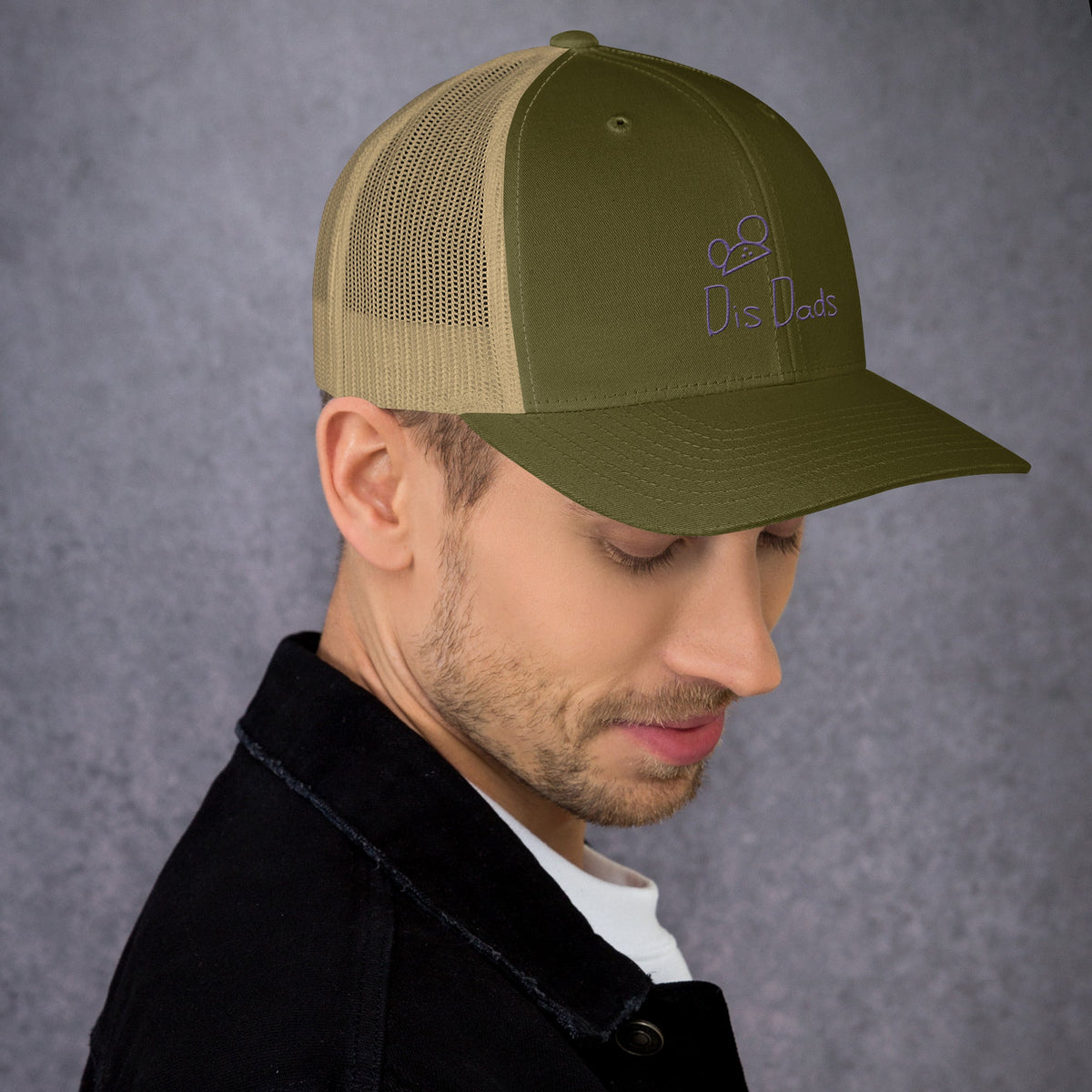 Dis Dads Magic Ears Embroidered Trucker Cap Cool & Comfortable