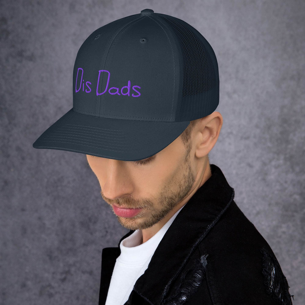 Dis Dads Embroidered Trucker Cap Cool & Comfortable