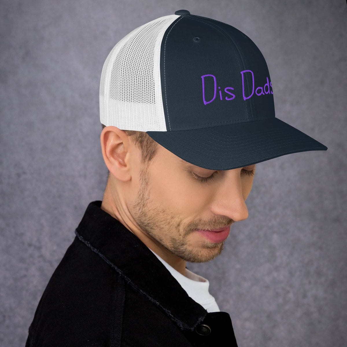 Dis Dads Embroidered Trucker Cap Cool & Comfortable
