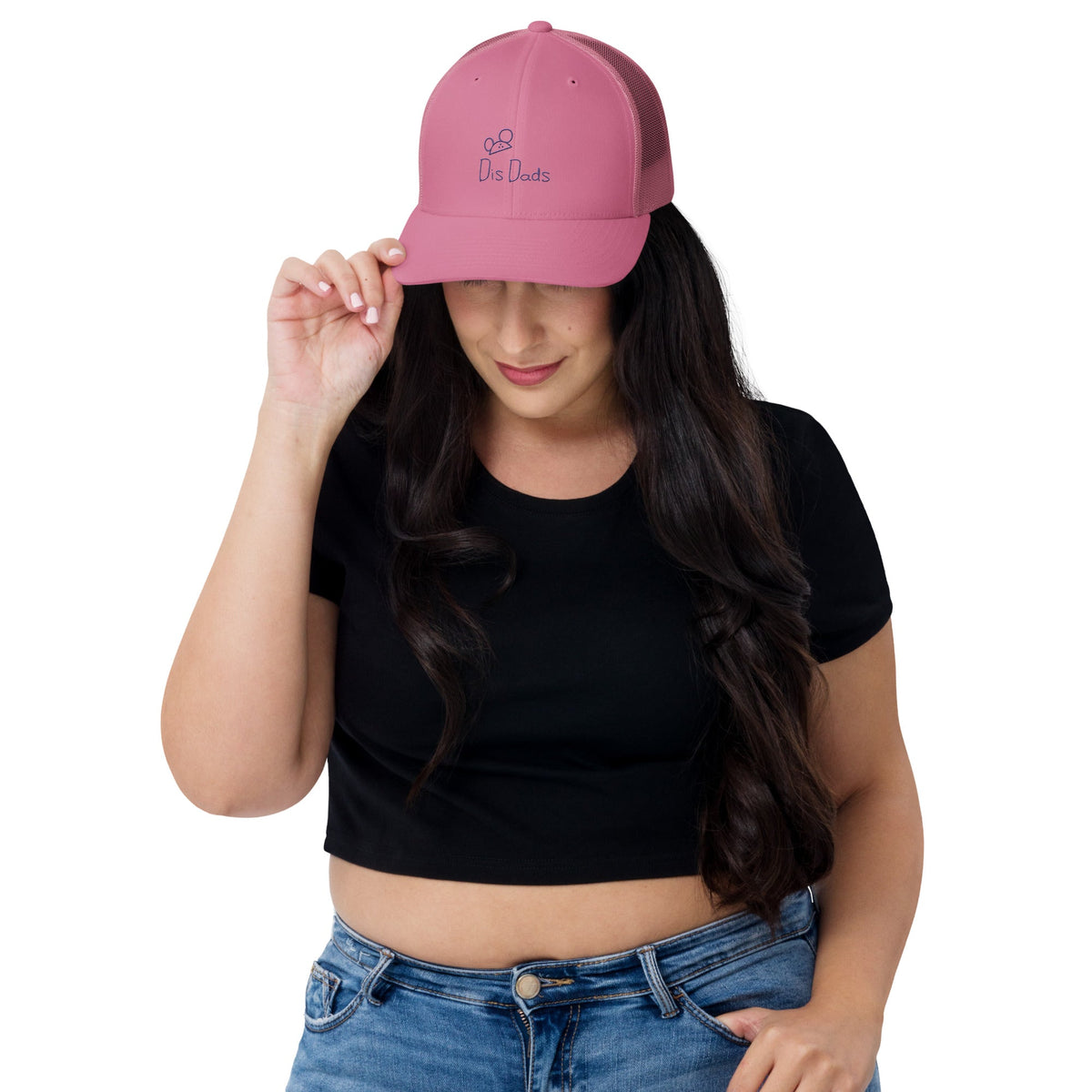 Dis Dads Magic Ears Embroidered Trucker Cap Cool & Comfortable