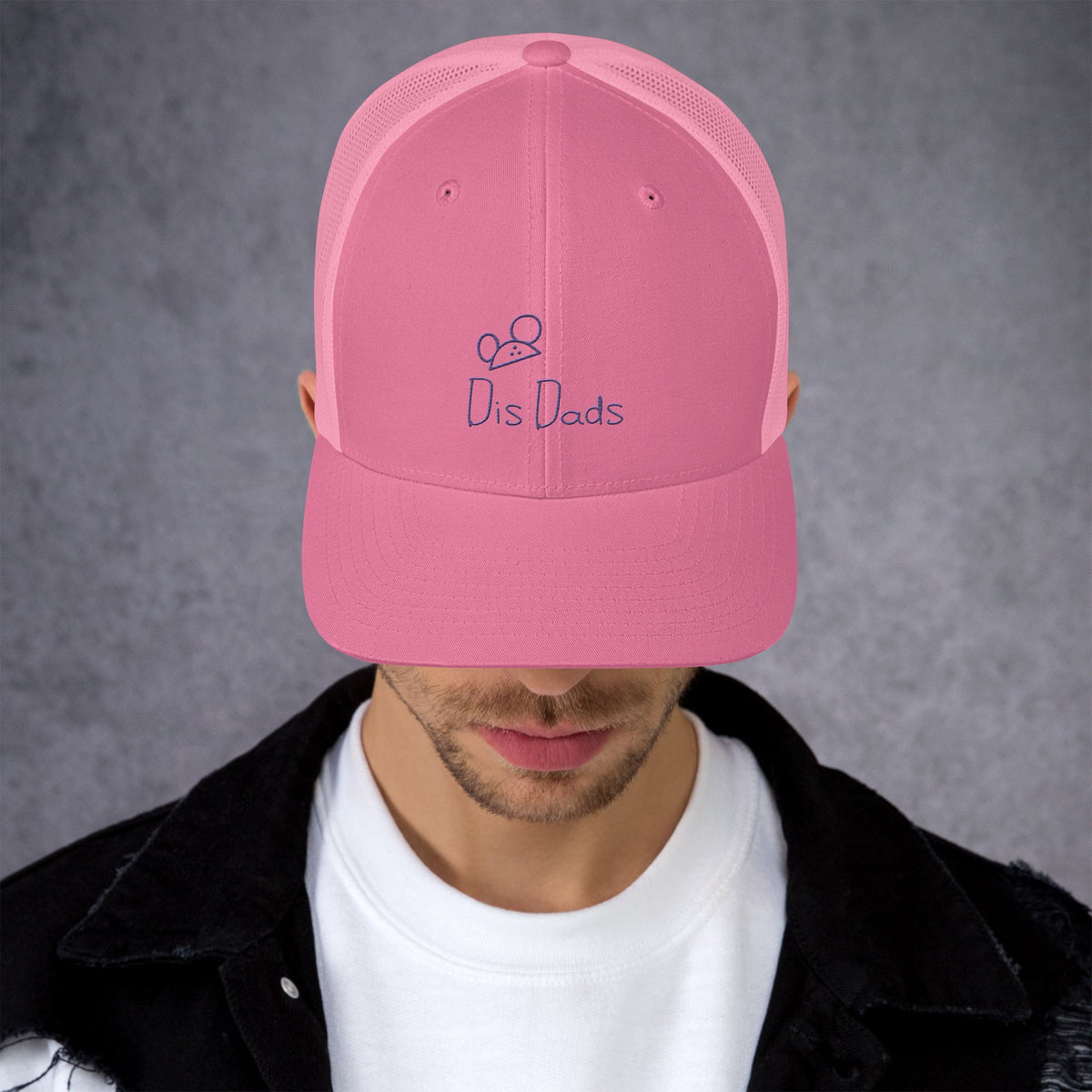 Dis Dads Magic Ears Embroidered Trucker Cap Cool & Comfortable