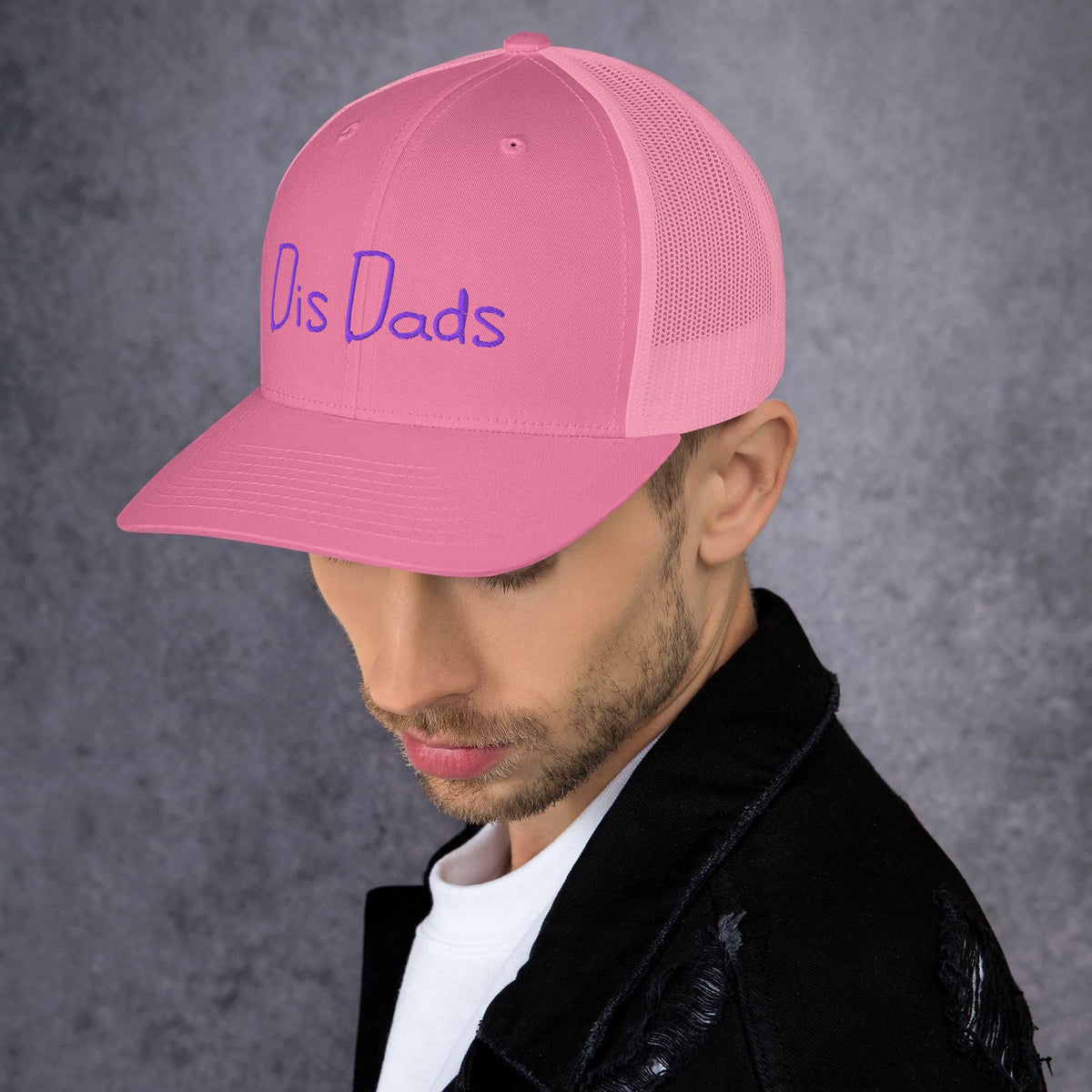 Dis Dads Embroidered Trucker Cap Cool & Comfortable