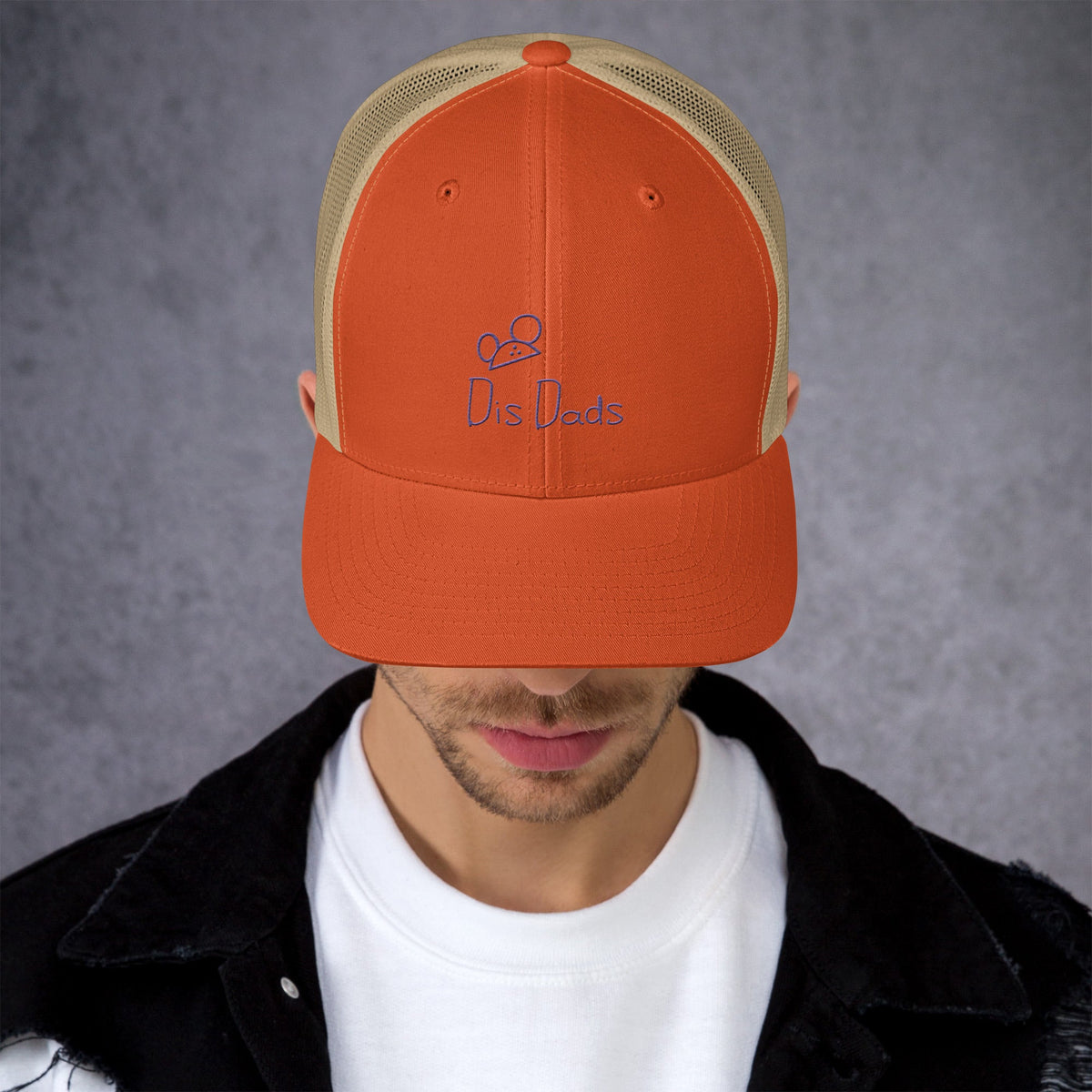 Dis Dads Magic Ears Embroidered Trucker Cap Cool & Comfortable