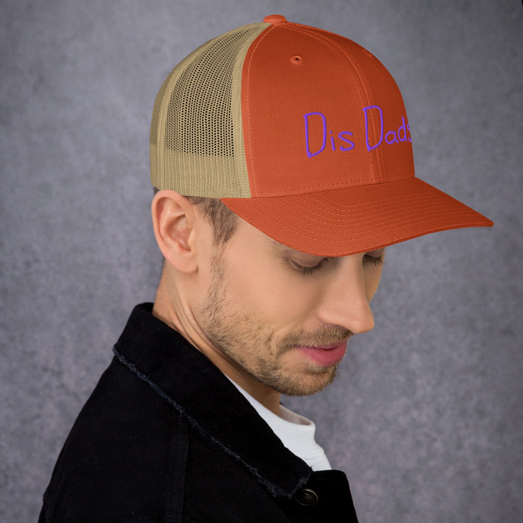 Dis Dads Embroidered Trucker Cap Cool & Comfortable