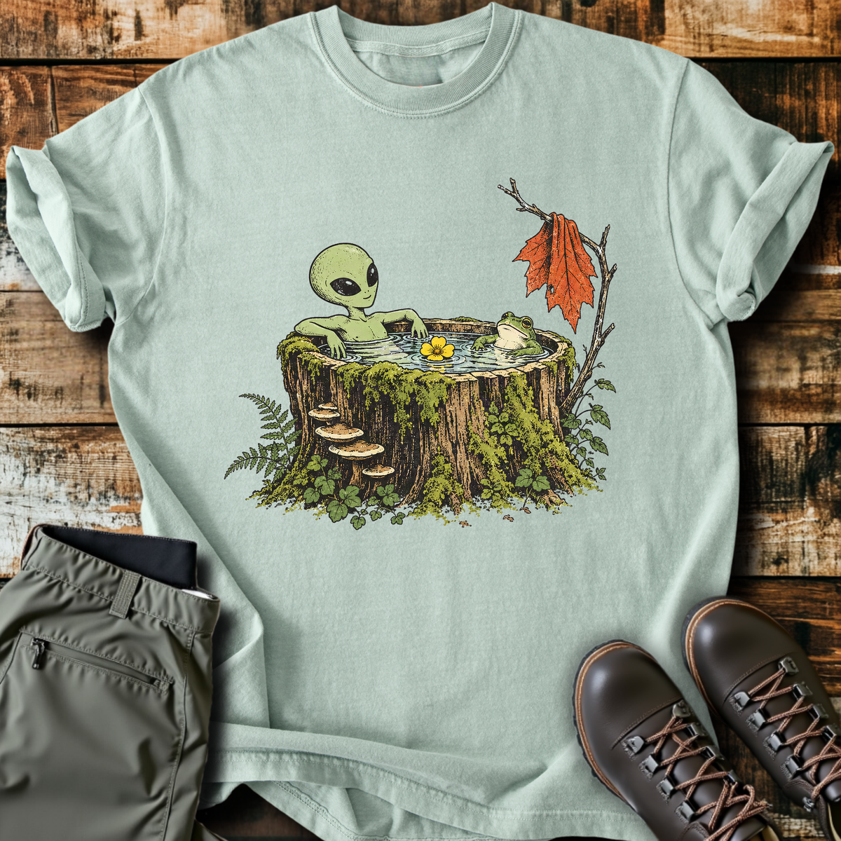 Alien Stump Hot Tub T-Shirt product image 2