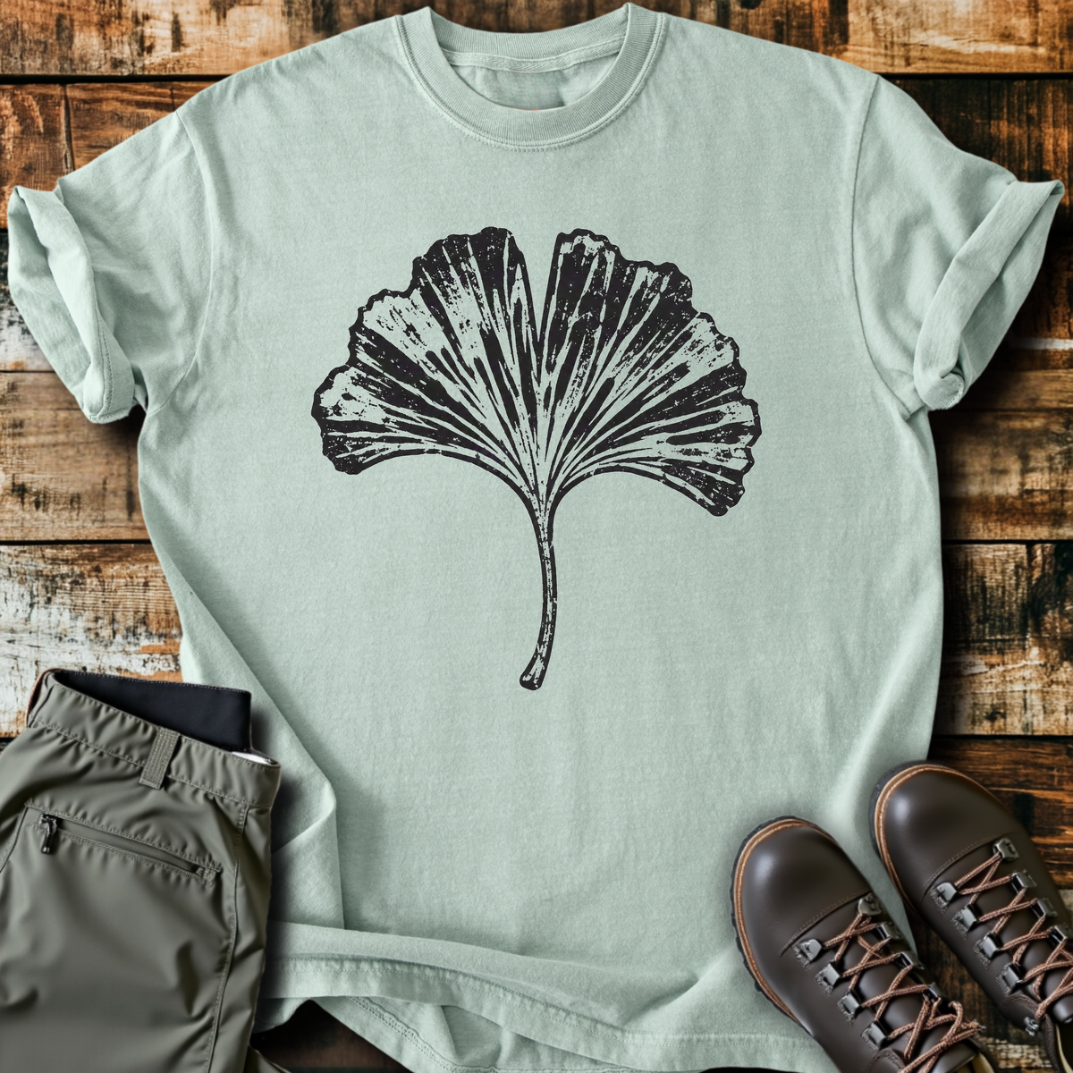 Ginkgo Leaf Print T-Shirt product image 2
