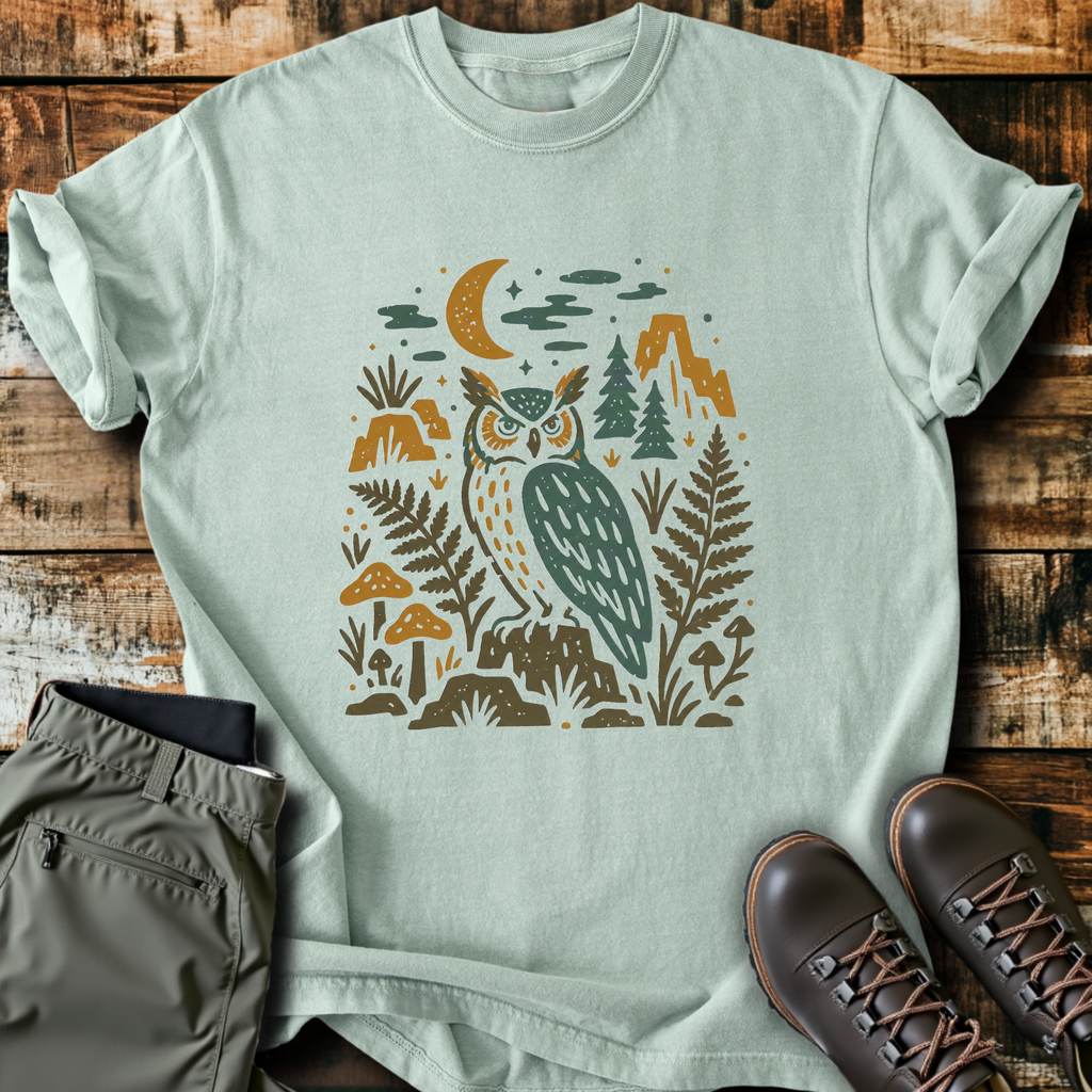 Folk Owl Ferns T-Shirt product image 8