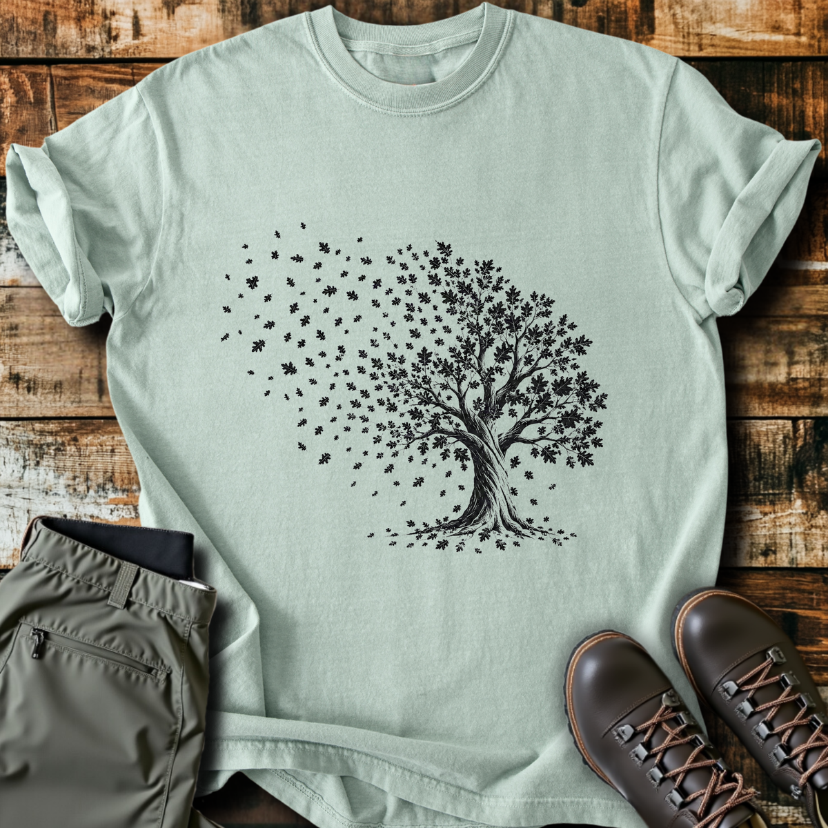 Windy Autumn Tree T-Shirt product image 2
