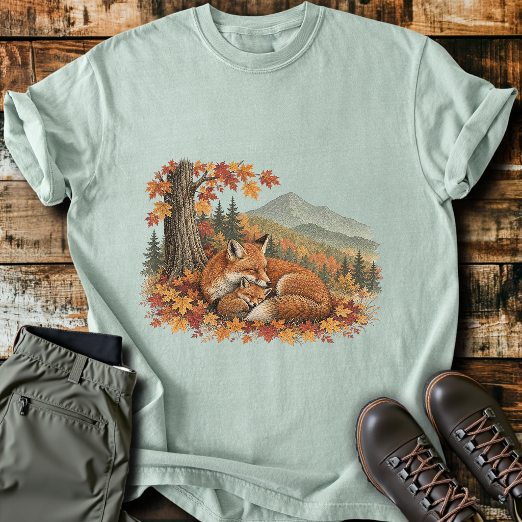 Sleeping Fox Autumn T-Shirt product image 2