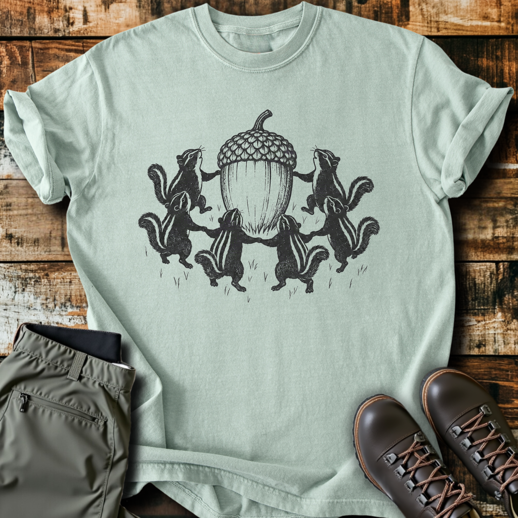 Chipmunk Acorn Circle T-Shirt product image 2