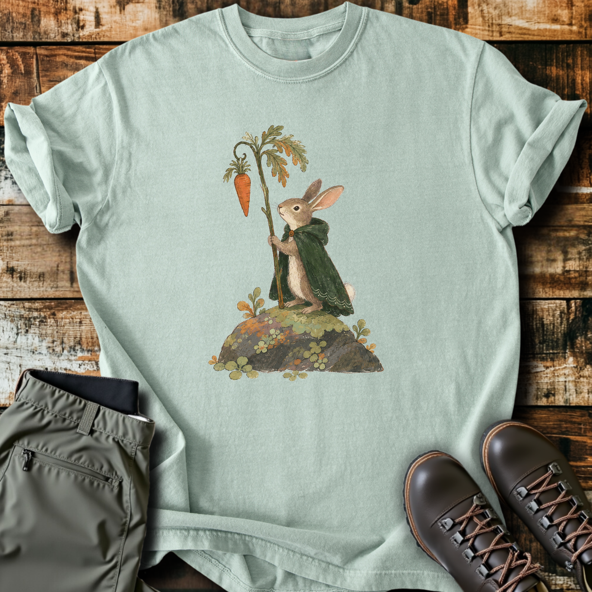 Carrot Staff Rabbit T-Shirt product image 1