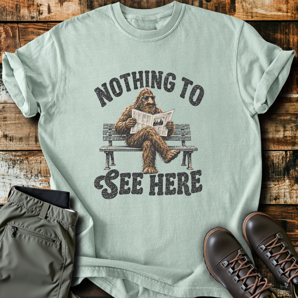 Nothing To See Here Bigfoot T-Shirt product image 2