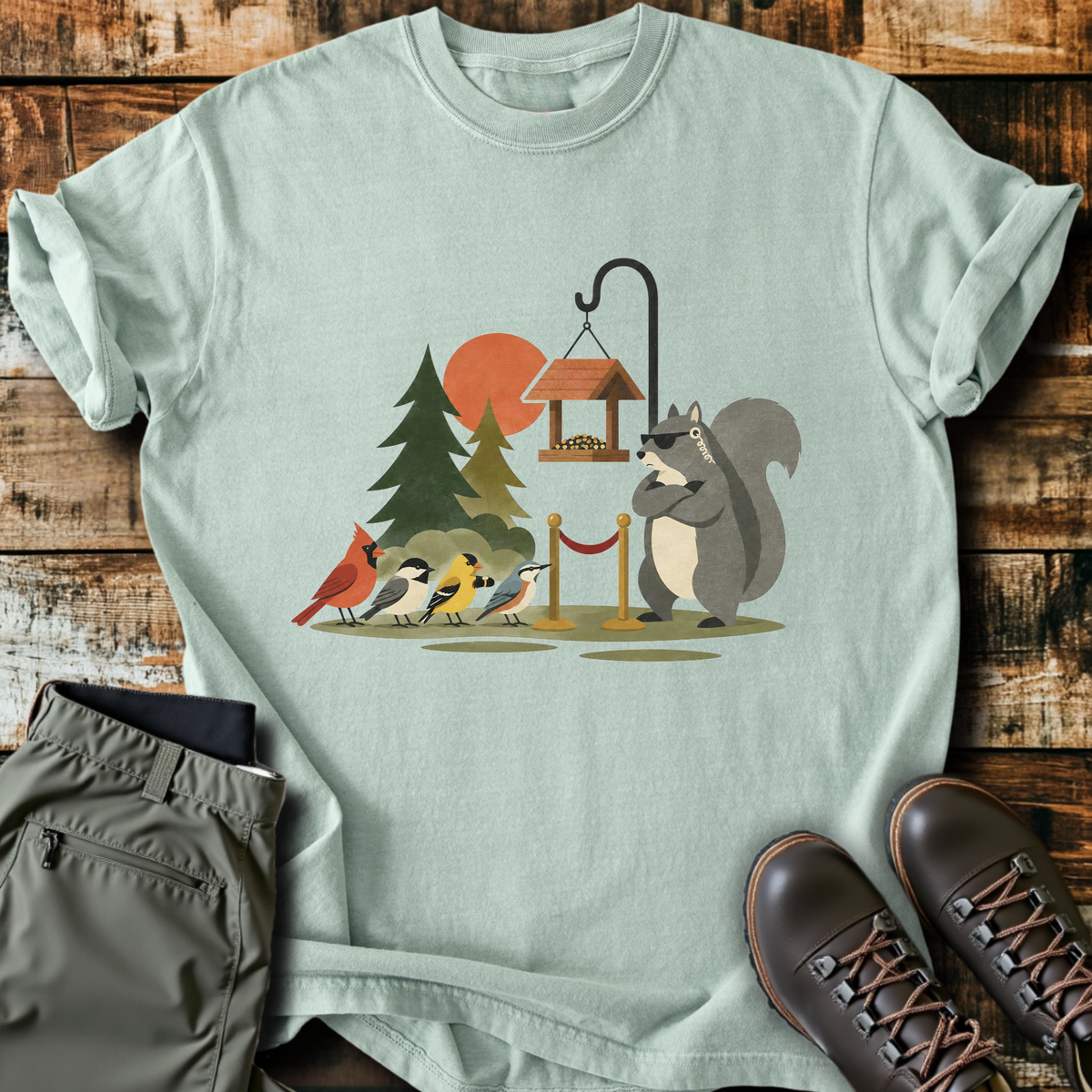 Bird Feeder Bouncer T-Shirt product image 2