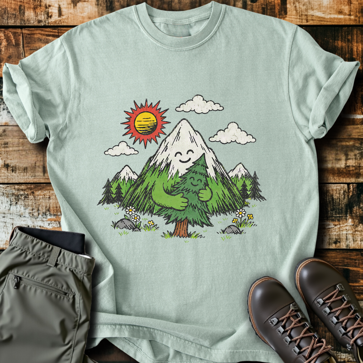 Mountain Hugs Tree T-Shirt product image 2