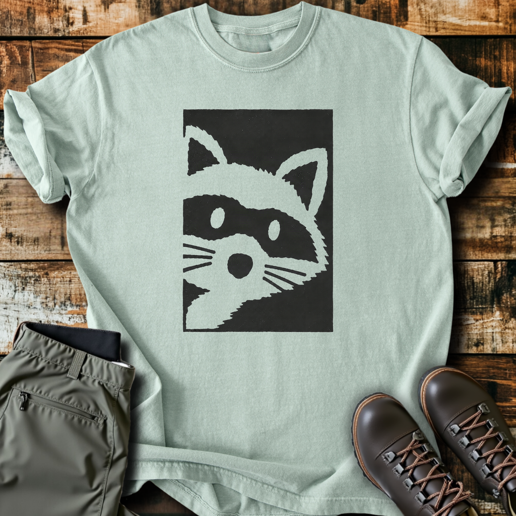 Raccoon Block Print T-Shirt product image 1