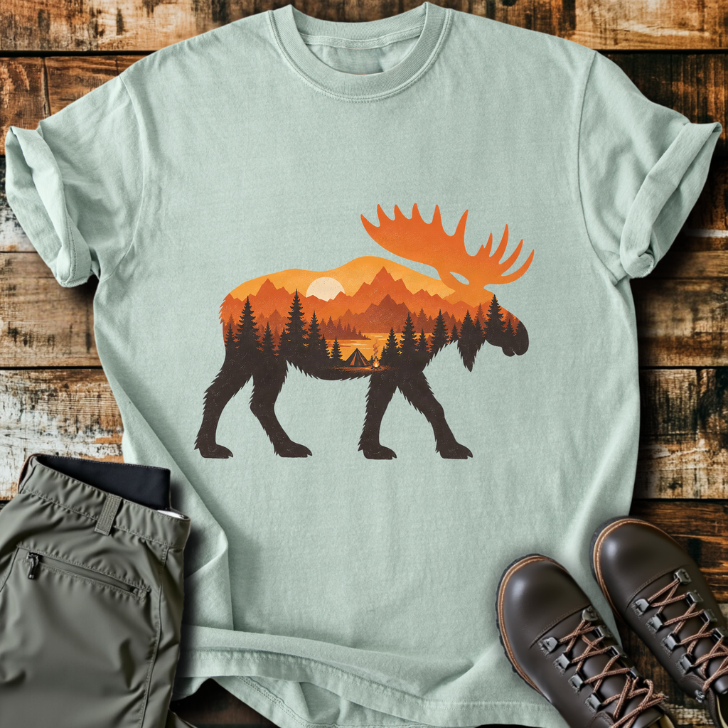 Autumn Moose Silhouette T-Shirt product image 3