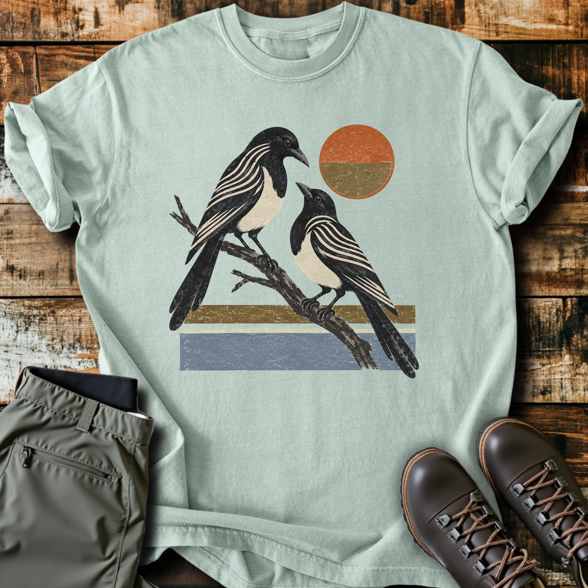 Striped Magpie Pair T-Shirt product image 2