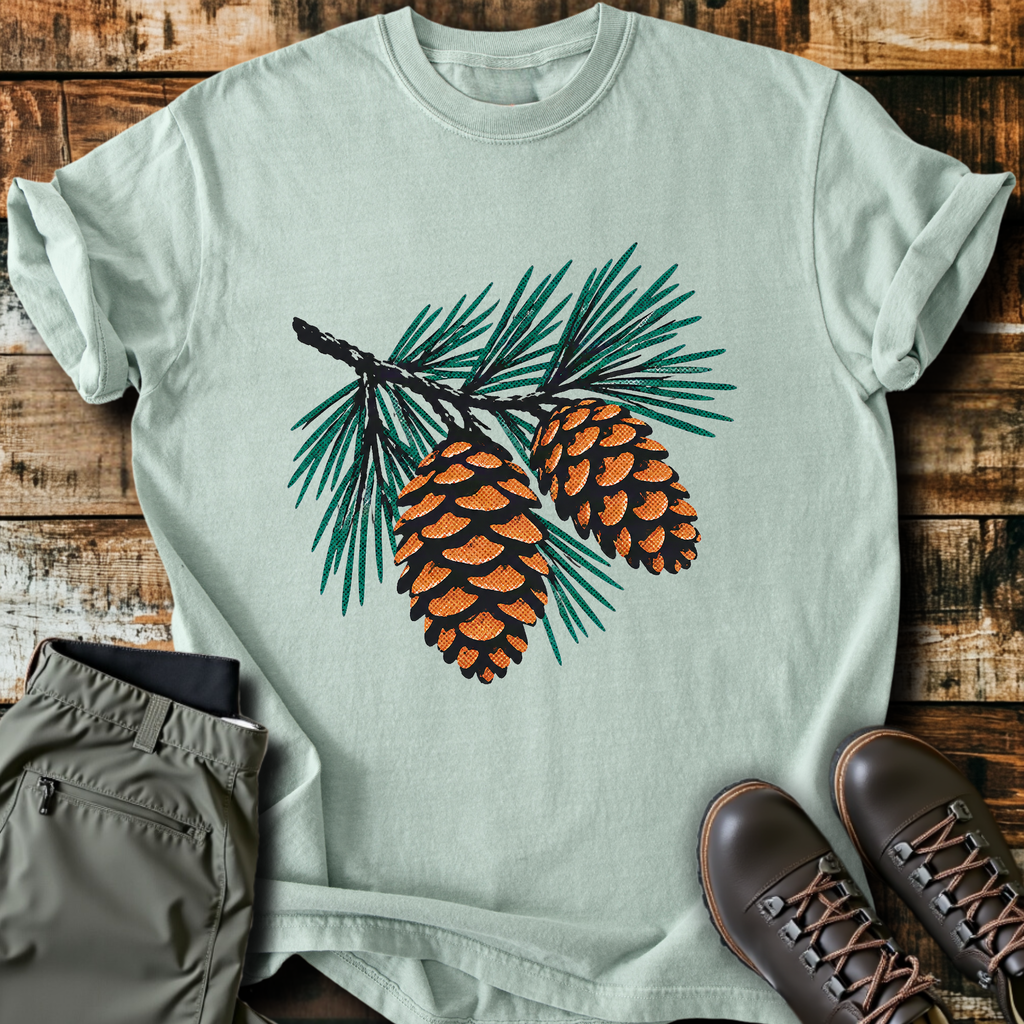 Pine Branch Cones T-Shirt product image 1