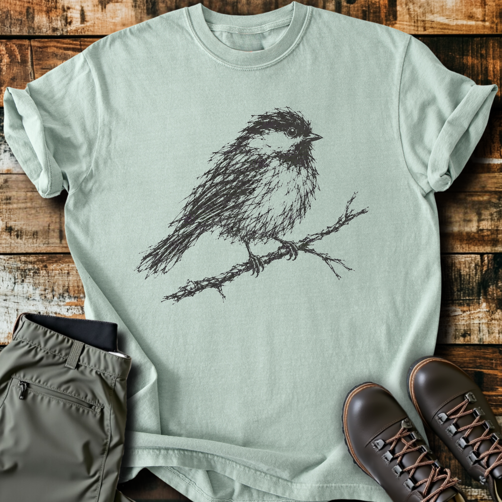Scribble Chickadee T-Shirt product image 2