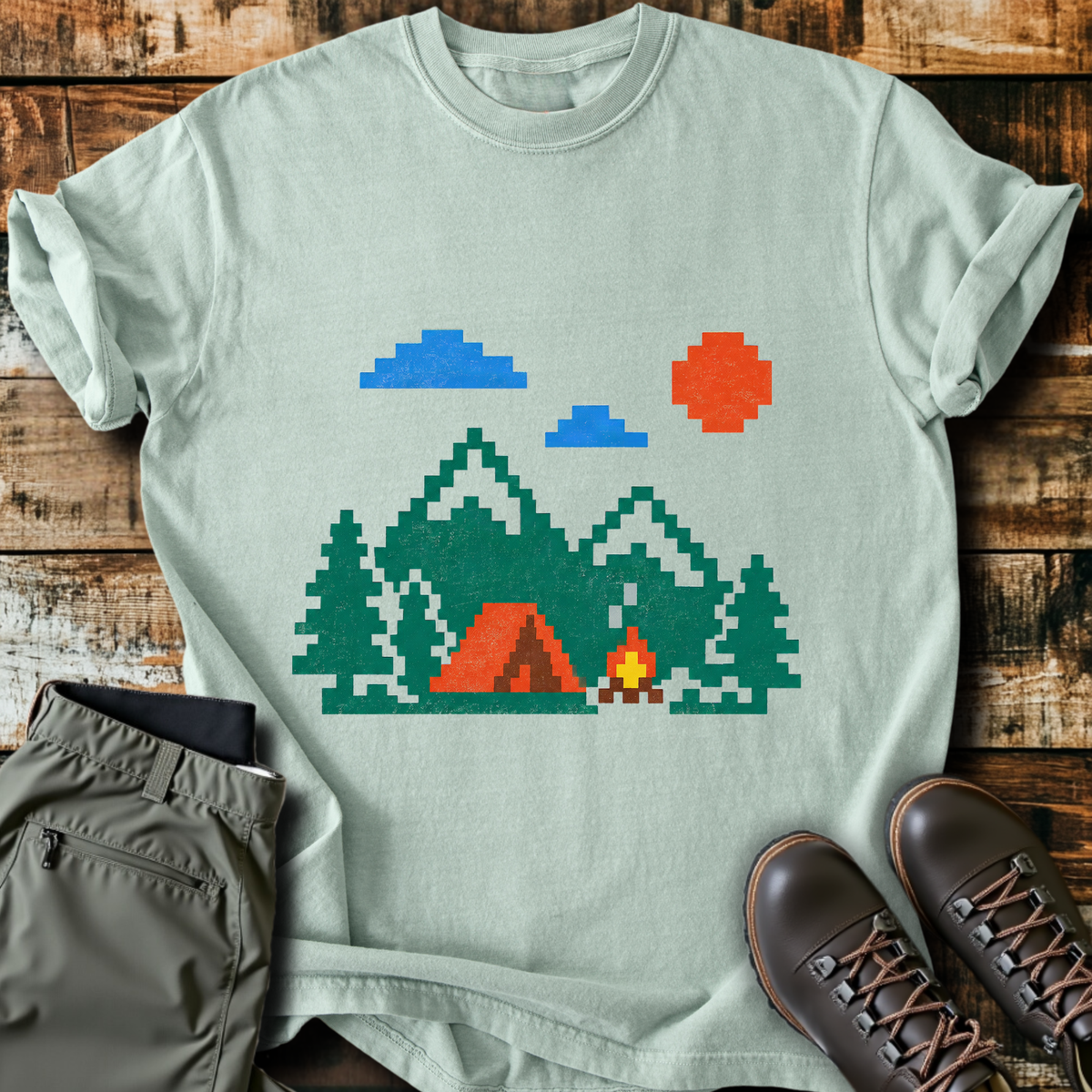 Pixel Campsite T-Shirt product image 2