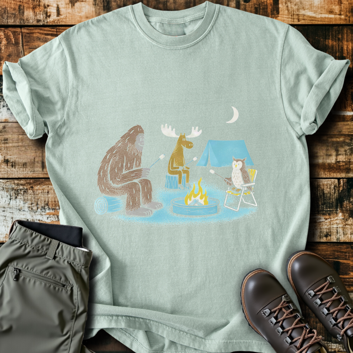 Cryptid Campfire Crew T-Shirt product image 2