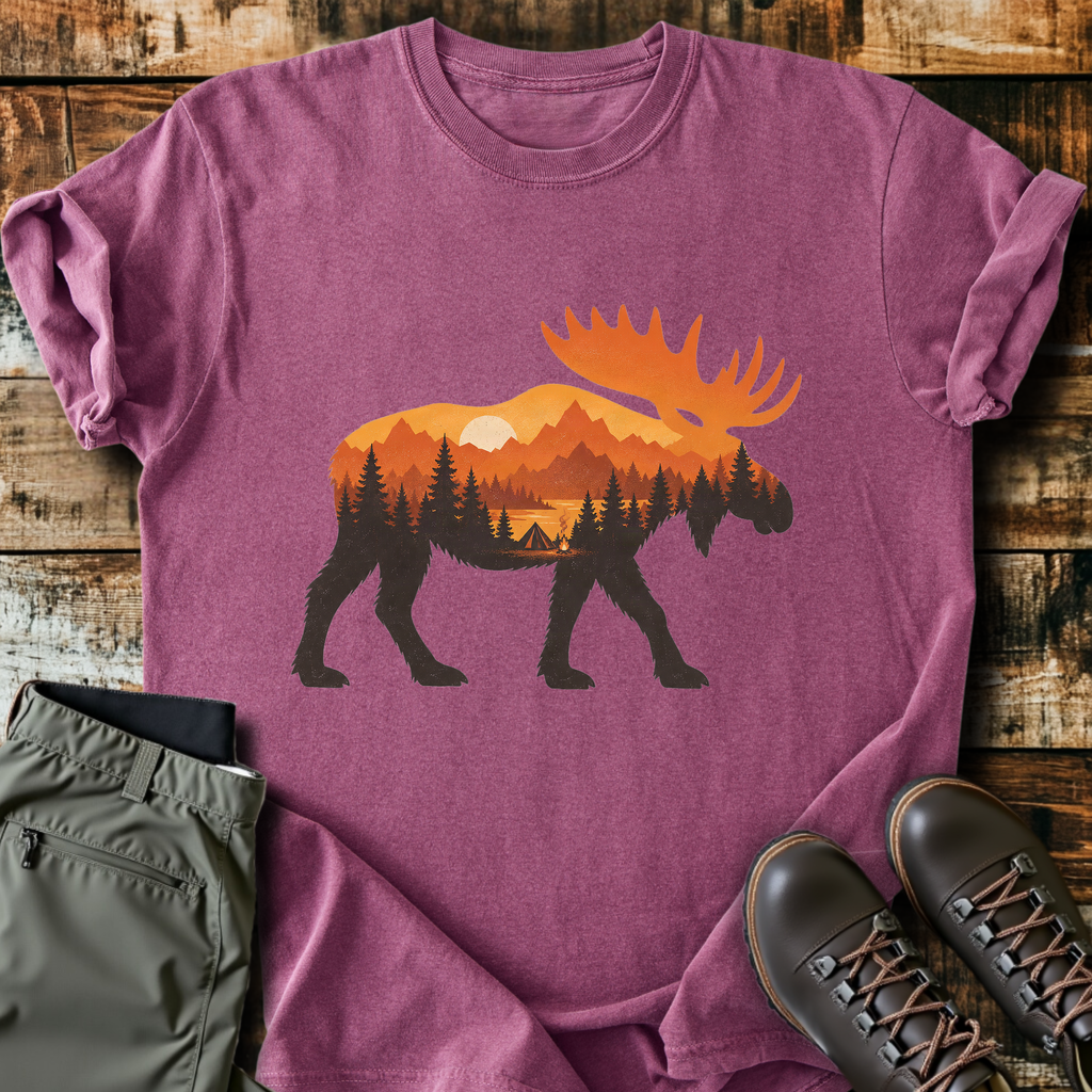 Autumn Moose Silhouette T-Shirt product image 4