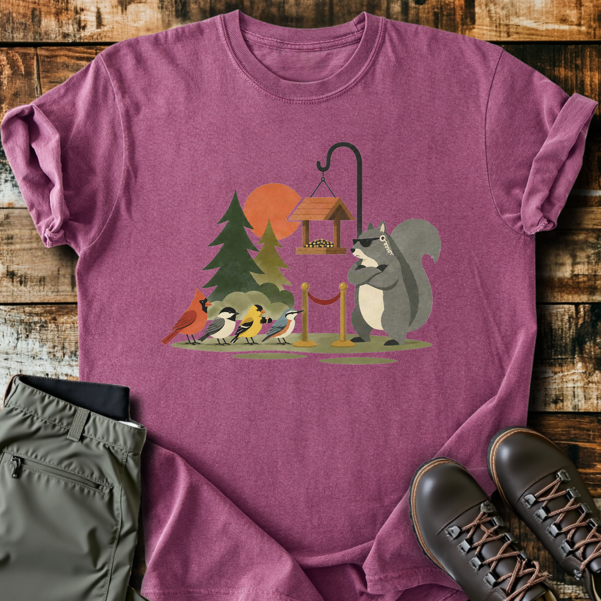 Bird Feeder Bouncer T-Shirt product image 3