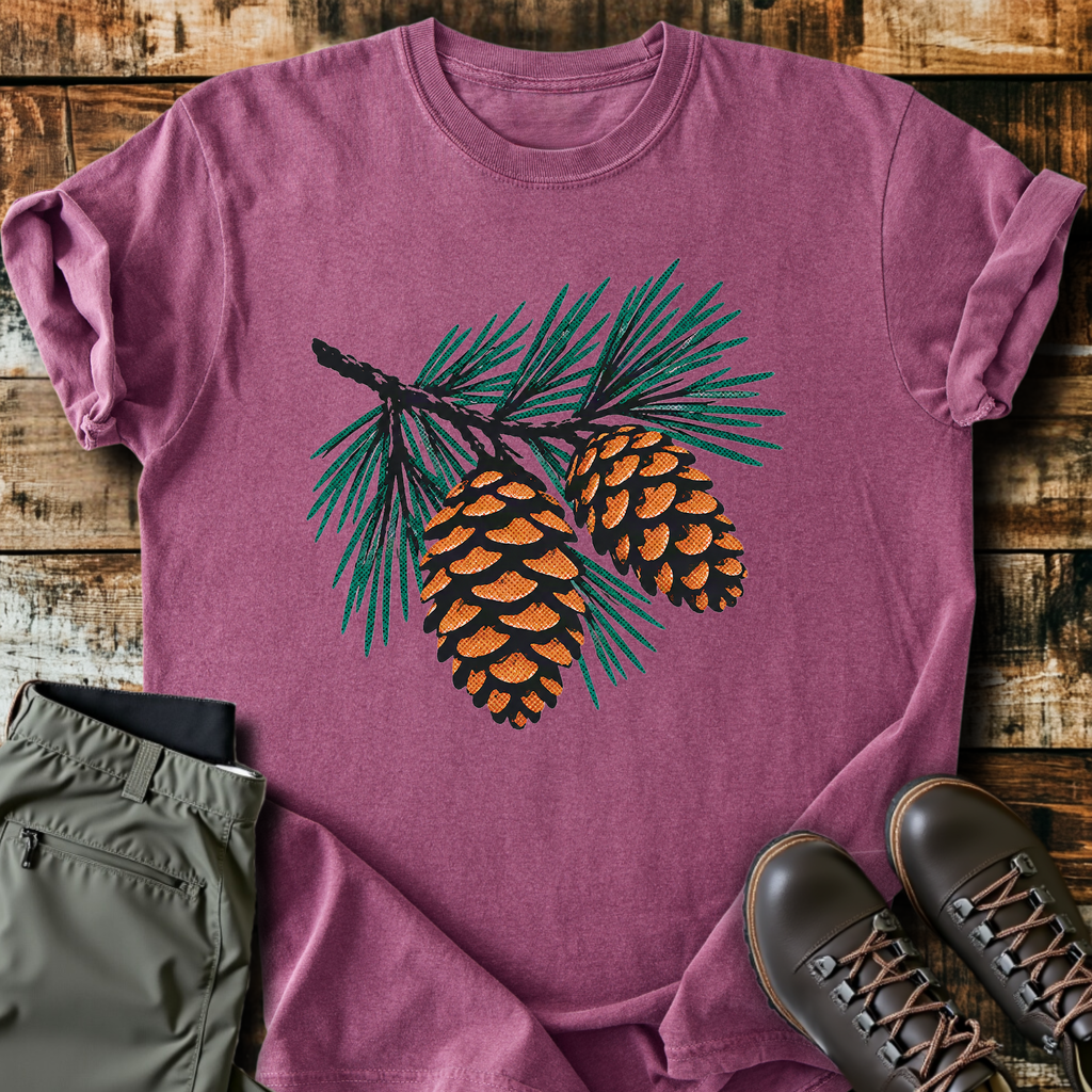 Pine Branch Cones T-Shirt product image 3