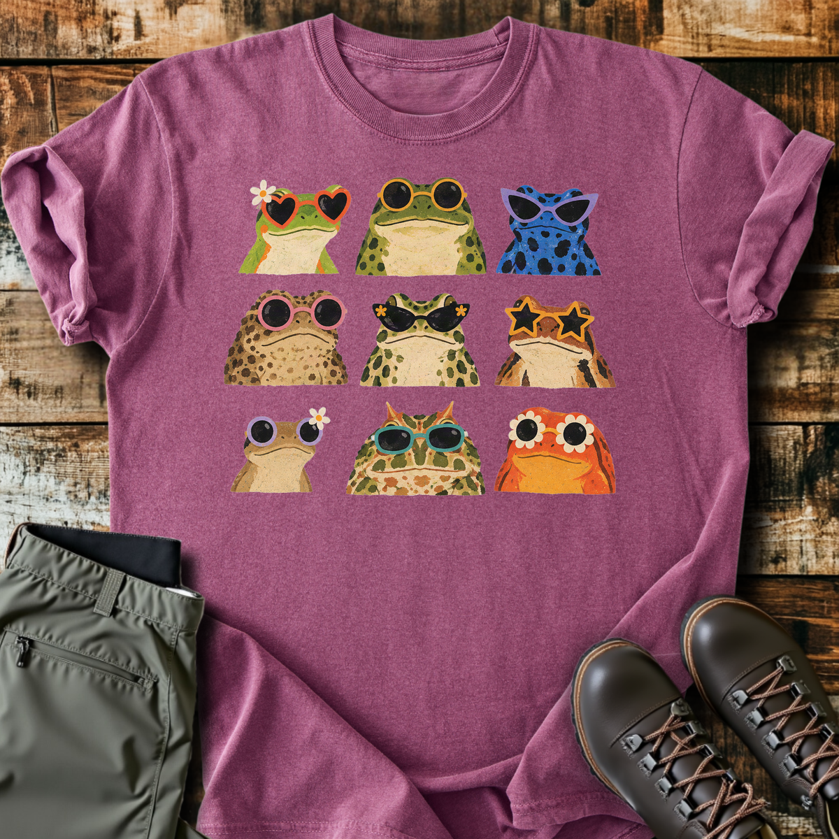 Frogs In Sunglasses T-Shirt product image 3