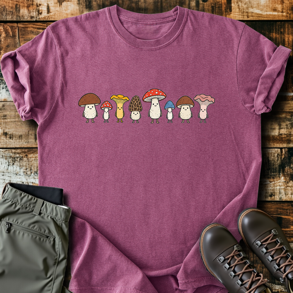 Mushroom Lineup T-Shirt product image 3